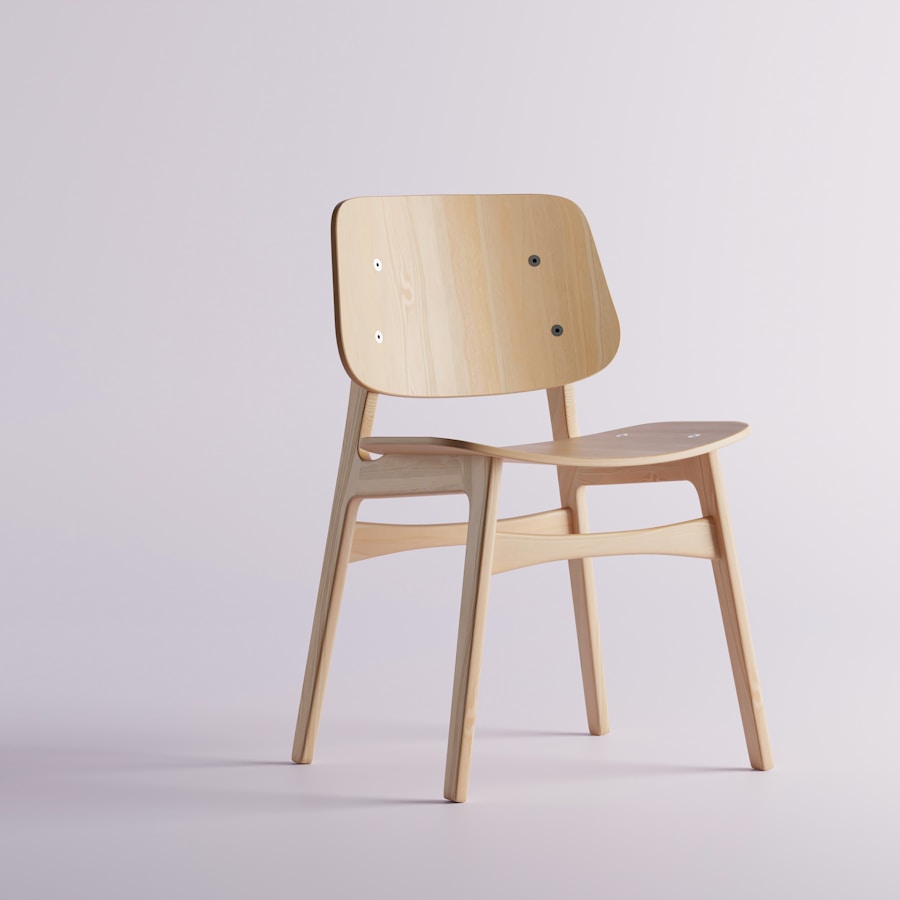 Dining chair — white oak